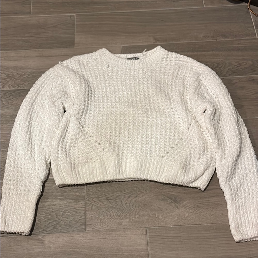 Cupcake Clothing LTD Girls White Knit Sweater Size XS
